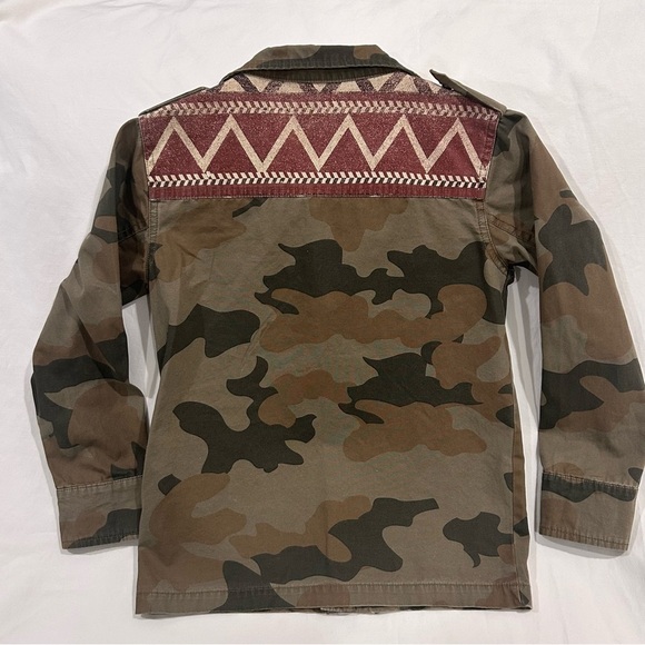Lucky Brand Kids Camouflage Aztec Full Zip Button Jacket  Size 7 - Picture 5 of 13